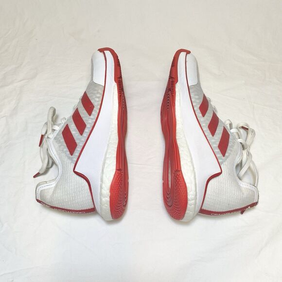 Nike/ Crazy Flight / Indoor Sport Shoe/ White-Red/ Women SZ 9 - Picture 9 of 12